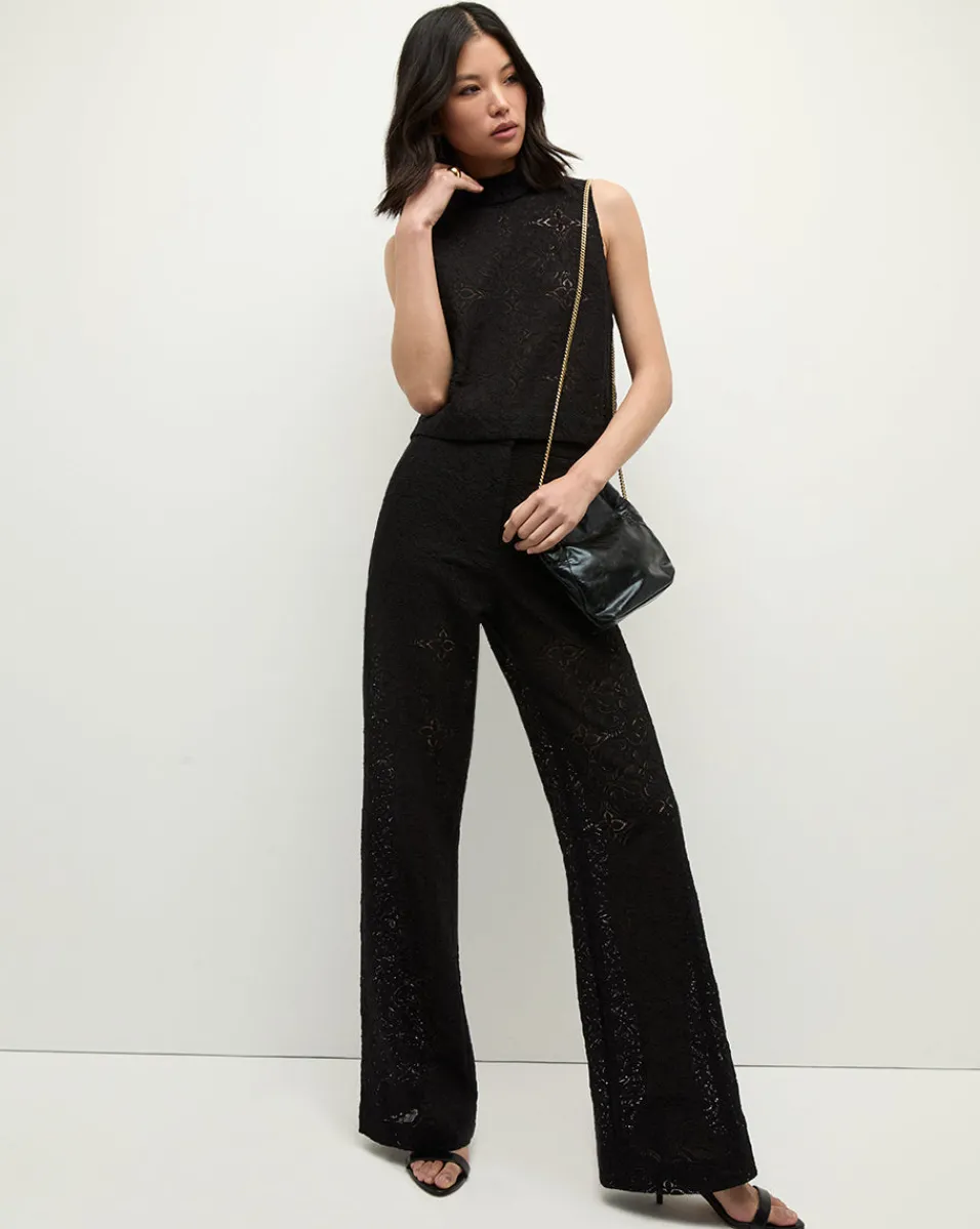 Outlet Veronica Beard Tonelli Lace Pant in Black