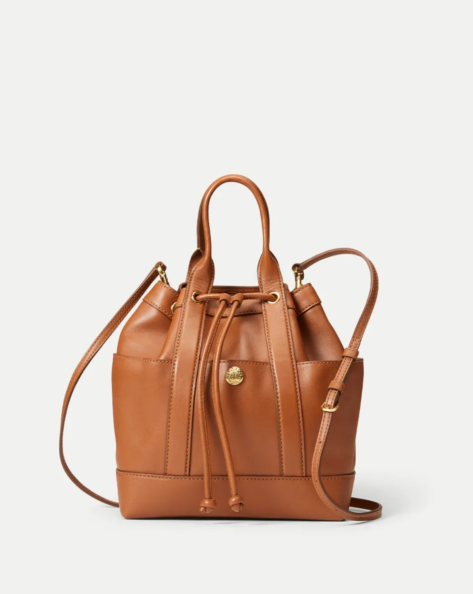 Online Veronica Beard Goody Bag in Tan Leather Hazelwood